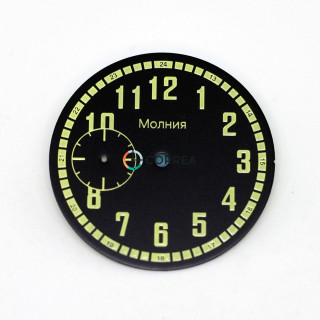 Циферблат для годинника Молнія чорний CM-003